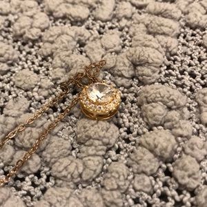 Gold diamond necklace